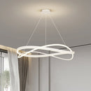 Minimalistischer LED-Kronleuchter nordisches Design für große Kunsthalle