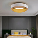 Plafonnier LED circulaire en métal noir