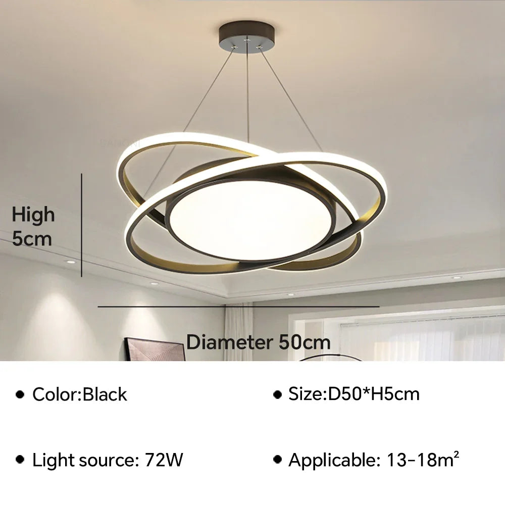 Moderne LED-Pendelleuchte für dekorative Innenräume