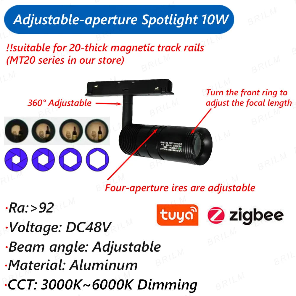 suspension zigbee3.0 intelligente avec lumière led moderne et connectivité - vue 3 sur 27