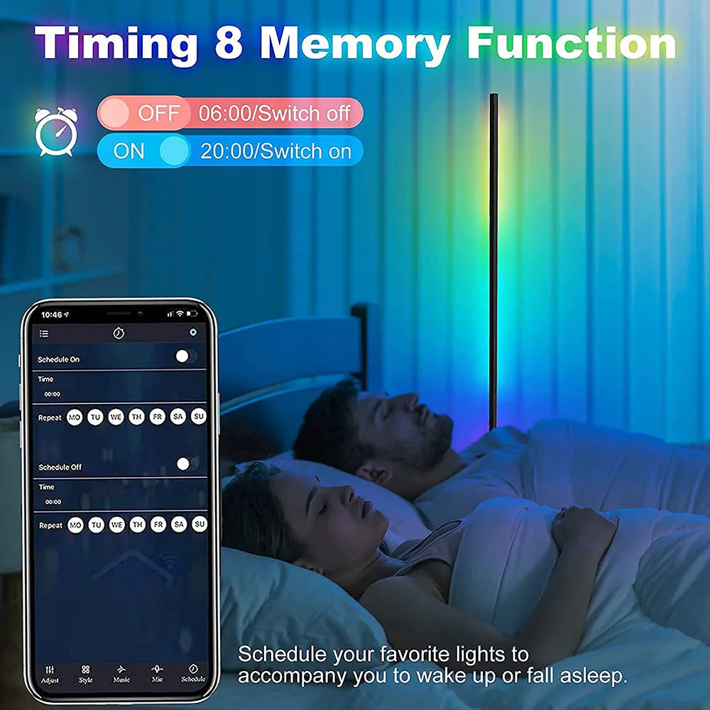 lampe salon smart rgb couleur musique télécommande - vue 6 sur 7