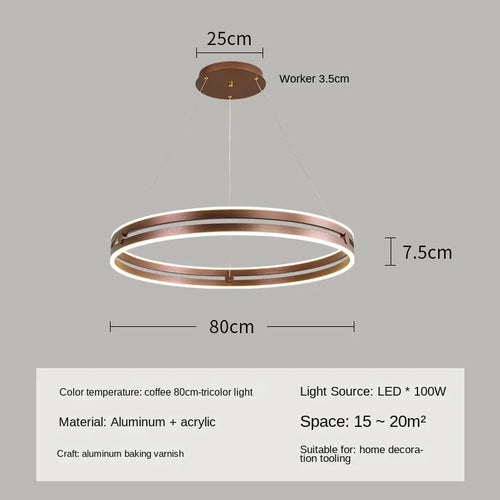 lustre circulaire moderne pour décoration intérieure créative et élégante - vue 11 sur 15
