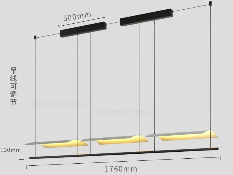 Moderne Pendelleuchte aus Schmiedeeisen im nordischen Minimaldesign