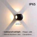 Moderne LED-Wandleuchte für Innen und Außen