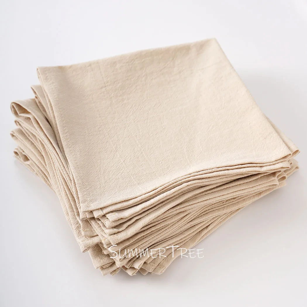 Serviette de table coton lavé style vintage durable - vue 3 sur 7