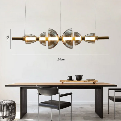 Pendelleuchte aus farbigem Glas im nordischen Design für elegantes Licht - vue 10 sur 11