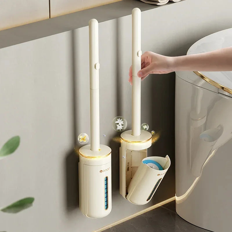 brosse de toilette jetable et outils de nettoyage pratiques - vue 2 sur 18
