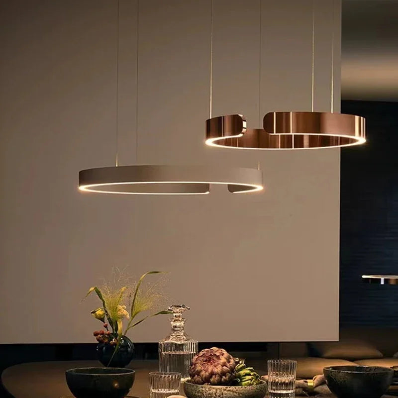 lustre à anneau en c design allemand avec couleurs changeantes - vue 6 sur 24