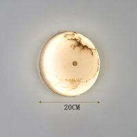 applique murale led hémisphère en marbre pour décoration d'intérieur