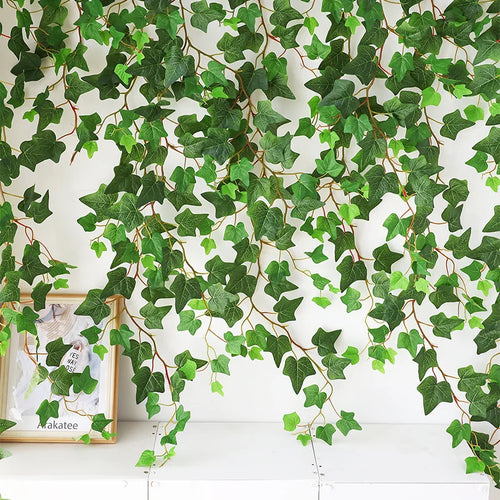 plantes artificielles lierre pour décoration mariage fête jardin 80 feuilles