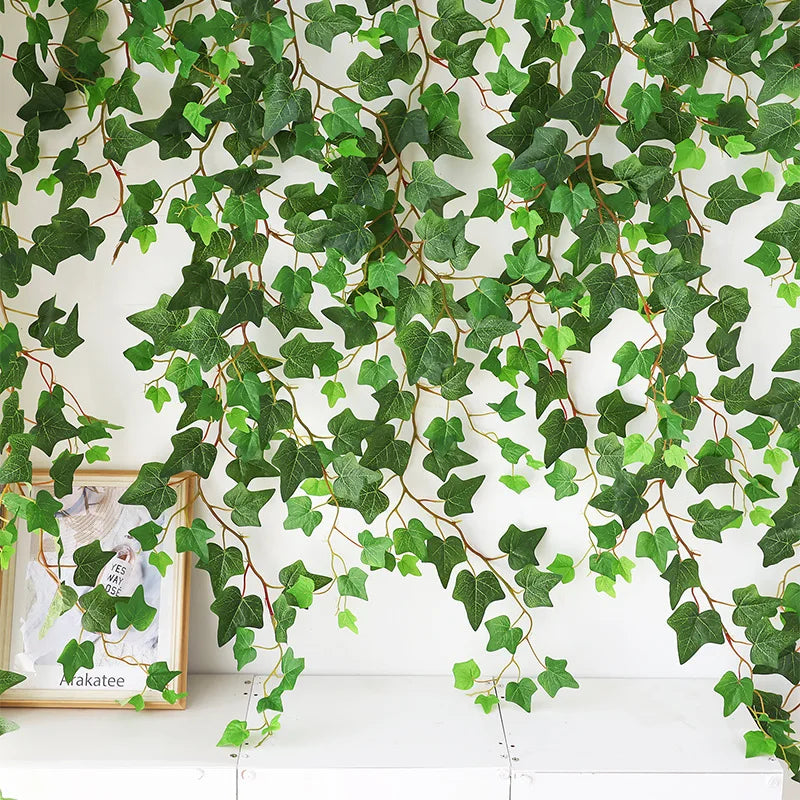 plantes artificielles lierre pour décoration mariage fête jardin 80 feuilles - vue 2 sur 6