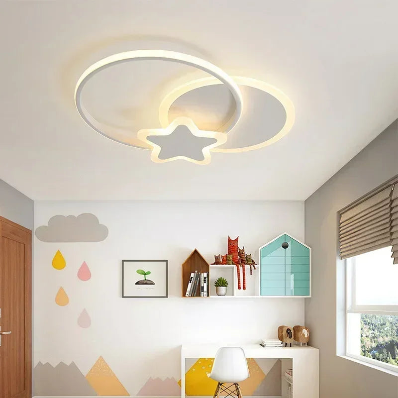 Plafonnier moderne à leds pour intérieur décoration maison - vue 6 sur 24