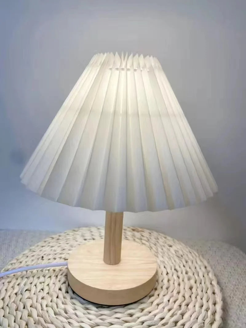 Lampe de Table plissée LED nordique moderne Ins - vue 7 sur 10