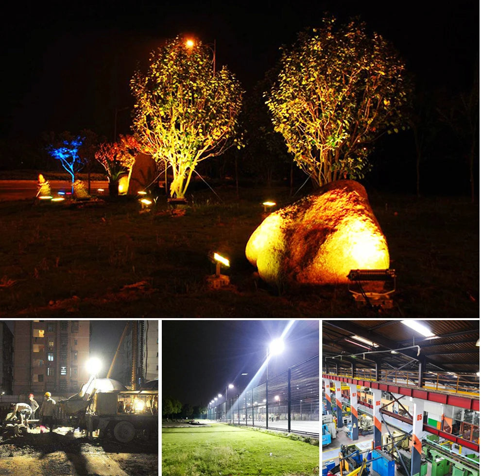 LED-Flutlichtstrahler mit hoher Helligkeit für Außenbereich, Garten und Straße - vue 10 sur 11