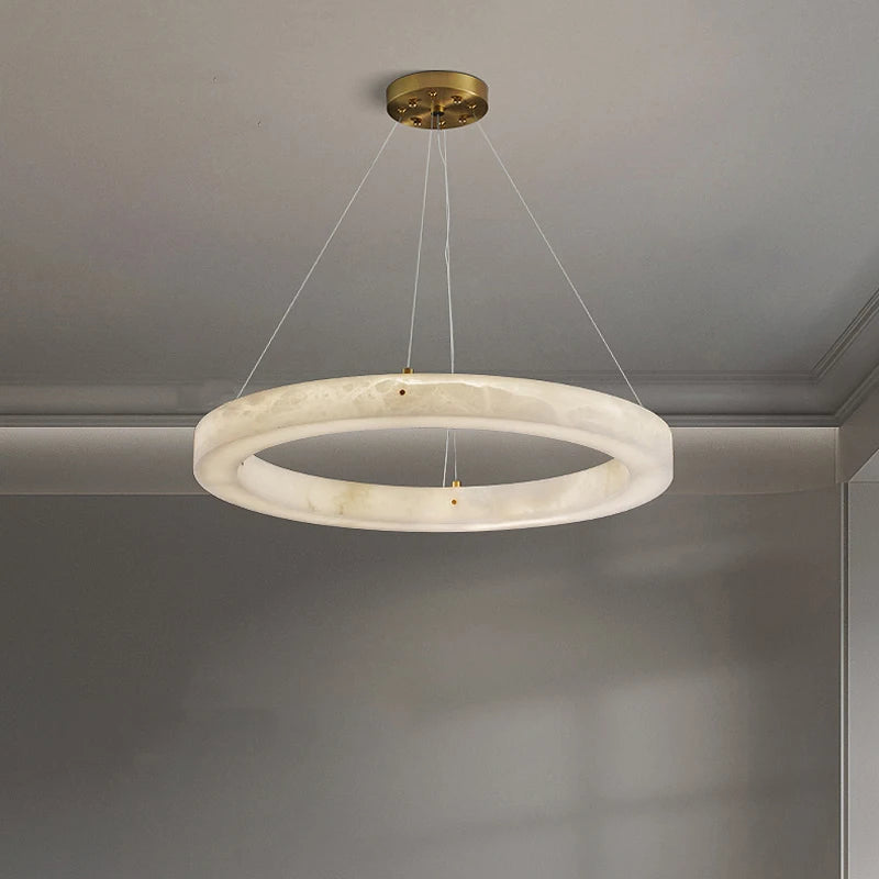 suspension circulaire en marbre pour décoration intérieure - vue 4 sur 6