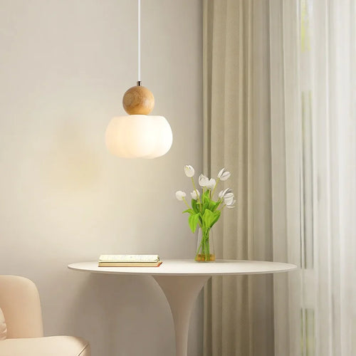 suspension en bois massif pour décoration intérieure moderne