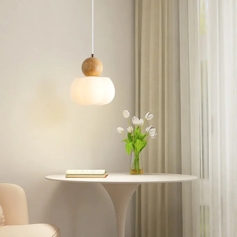 suspension en bois massif pour décoration intérieure moderne - vue 4 sur 10