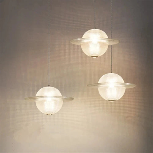 Design-Pendelleuchte aus Glas für Küche, Restaurant und Bar - vue 6 sur 12