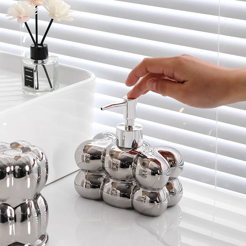 décoration de salle de bain luxe nuages créatifs en céramique - vue 4 sur 22