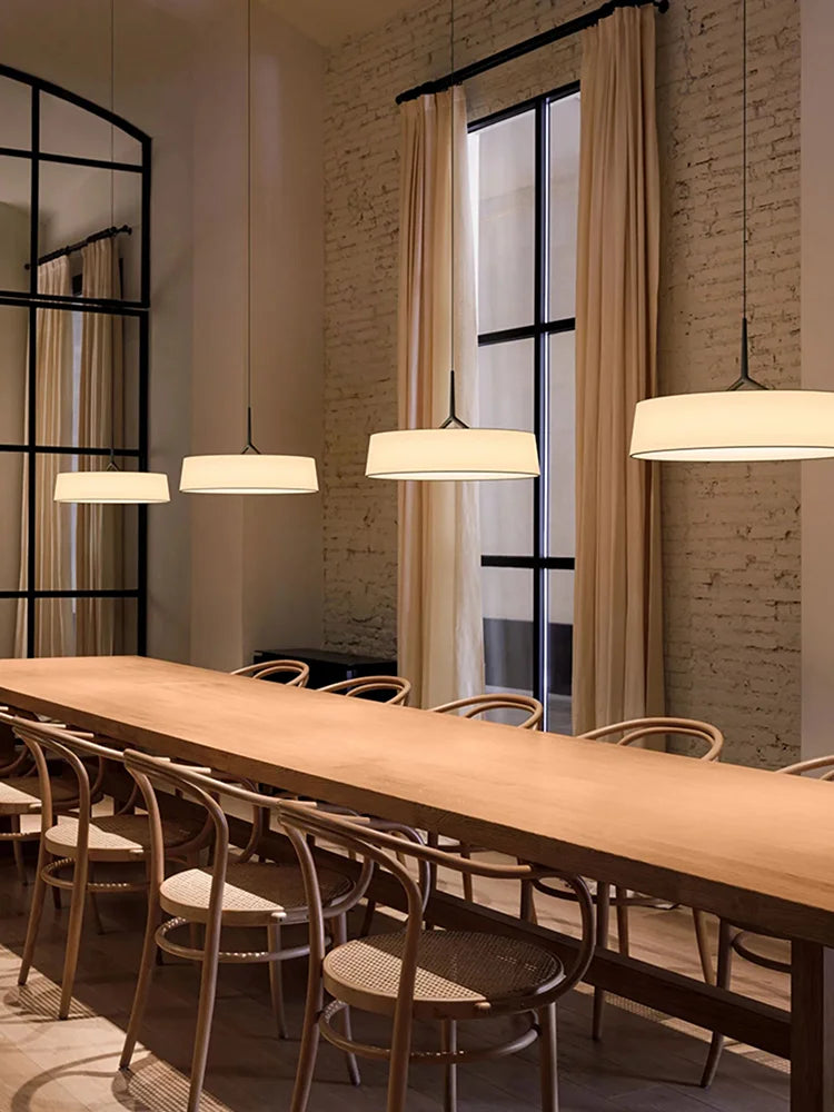 lustre à LED en tissu japonais pour décoration intérieure - vue 5 sur 8