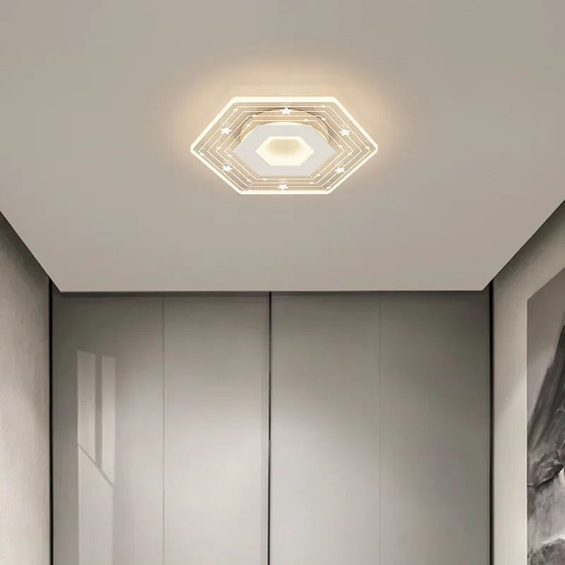 plafonnier led moderne pour éclairage intérieur design élégant - vue 6 sur 10
