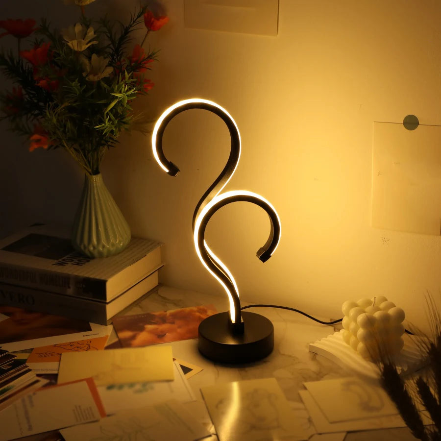 lampe de bureau créative à intensité variable trois couleurs pour protection des yeux - vue 4 sur 7