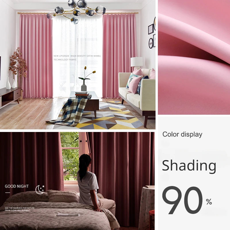 Rideau moderne occultation élevée pour salon chambre