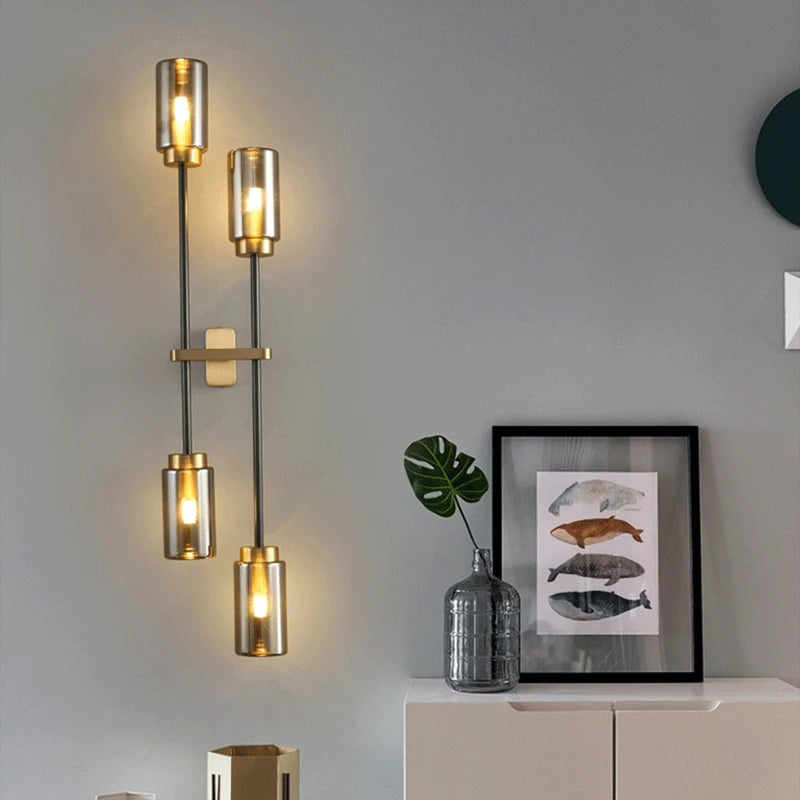 Wandleuchte aus Kupfer für elegante Innenbeleuchtung - vue 6 sur 8