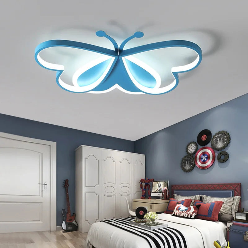 lustre winfordo led 	 papillon intensité réglable pour enfants - vue 6 sur 10