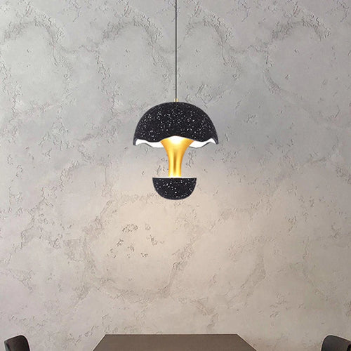 suspension créative champignon en ciment pour restaurant café bar