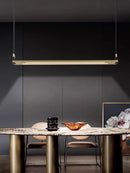 LED-Kronleuchter aus Metall und Leder für Bar und Büro