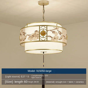 lustre restaurant chinois éclairage intérieur rétro suspension table nouvelle collection
