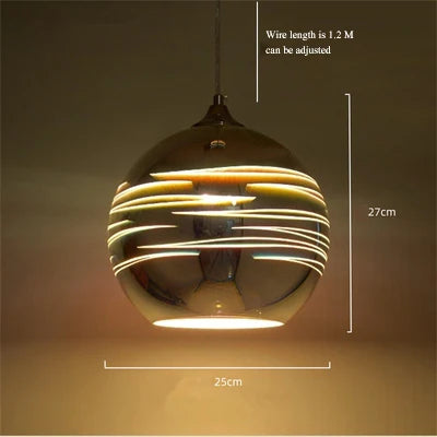 suspension en verre teinté en forme de feu d'artifice 3D - vue 10 sur 12