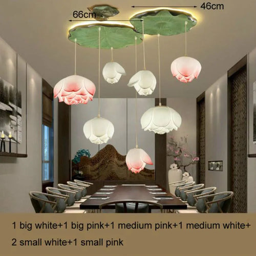 Retro-Pendelleuchte Lotusblume LED - vue 19 sur 22