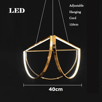 lustre led géométrique postmoderne à intensité variable tendance