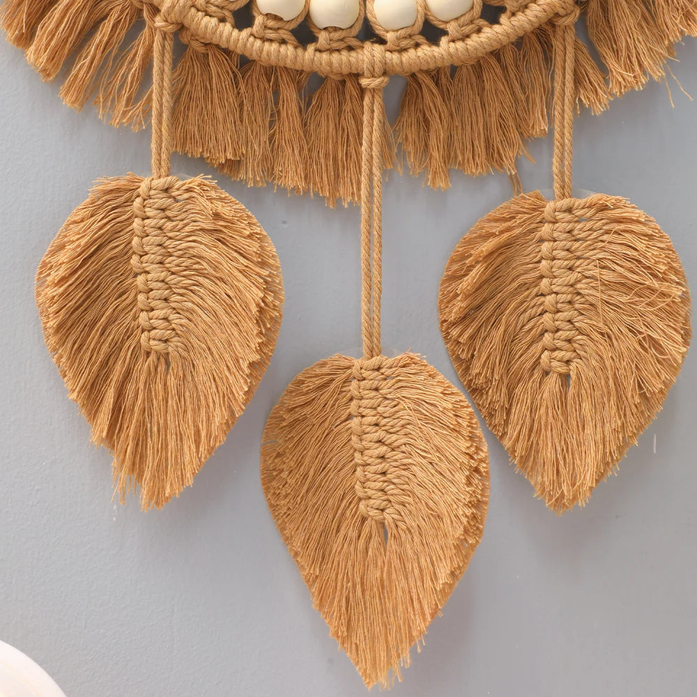 miroirs muraux ronds décoratifs tissés à la main pour la maison - vue 5 sur 8