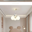 Moderne Pendelleuchte Mond kreativ für Kinderzimmer Panda