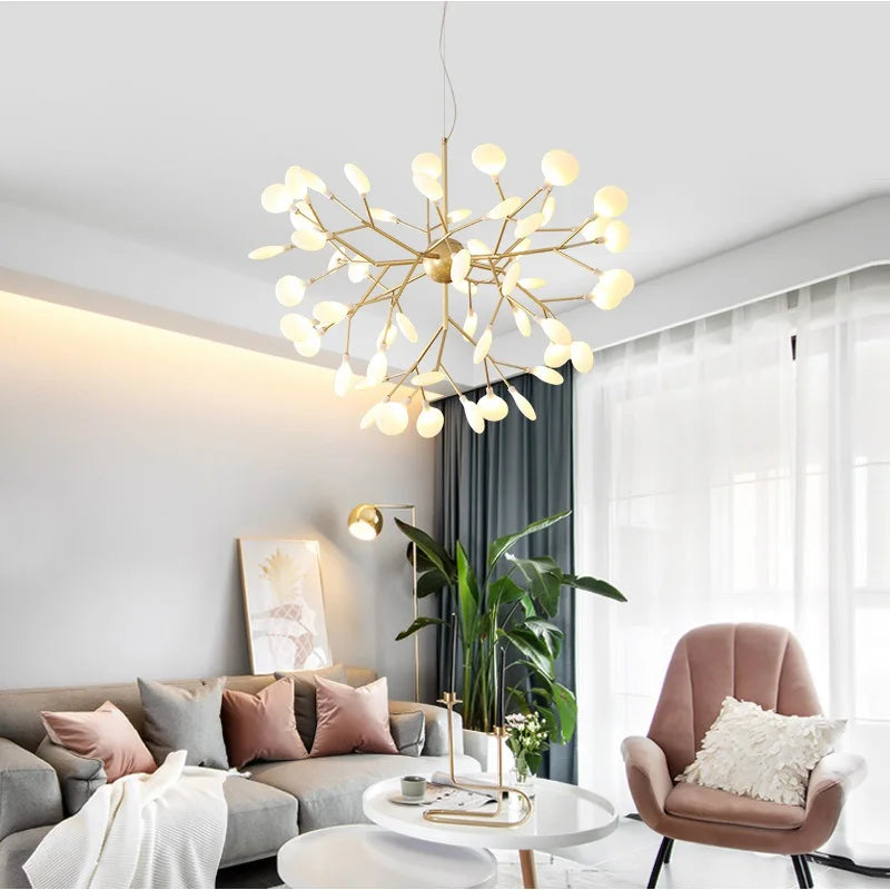 lustre moderne en forme de branche d'arbre décoratif élégant - vue 4 sur 9