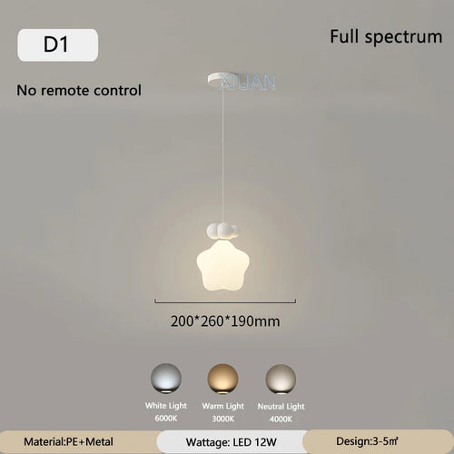 Kreative Mini-Pendelleuchte Sterne für Flur und Korridor - vue 10 sur 12