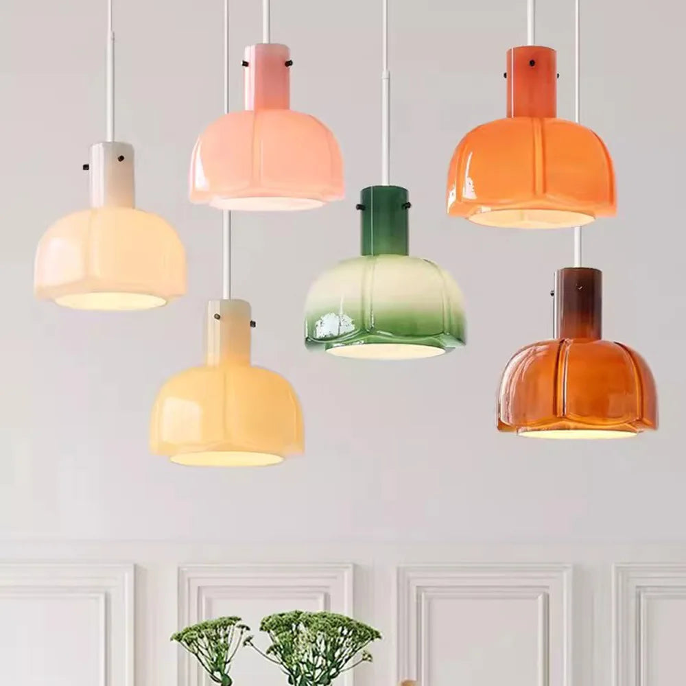 lampe suspendue médiévale en verre luminaire décoratif d'intérieur - vue 2 sur 18