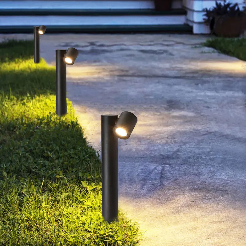 lampe led extérieure rotative étanche pour jardin et parc - vue 4 sur 7