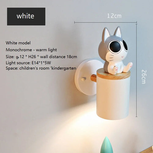 Nordische Wandleuchte aus Eisenharz für das Kinderzimmer - vue 11 sur 16