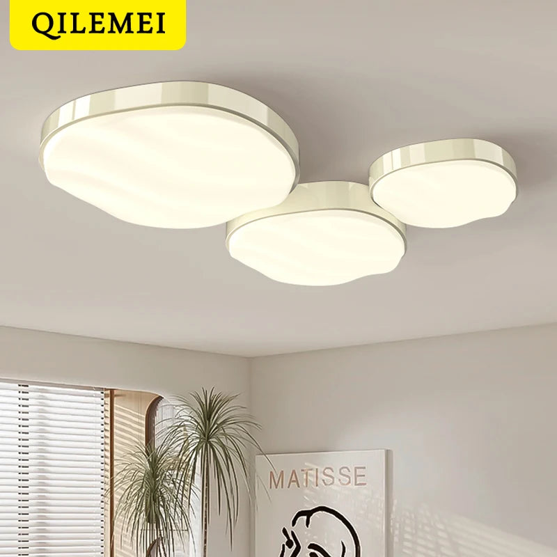 Plafonnier design moderne à leds brillant protection des yeux décoratif - vue 6 sur 10