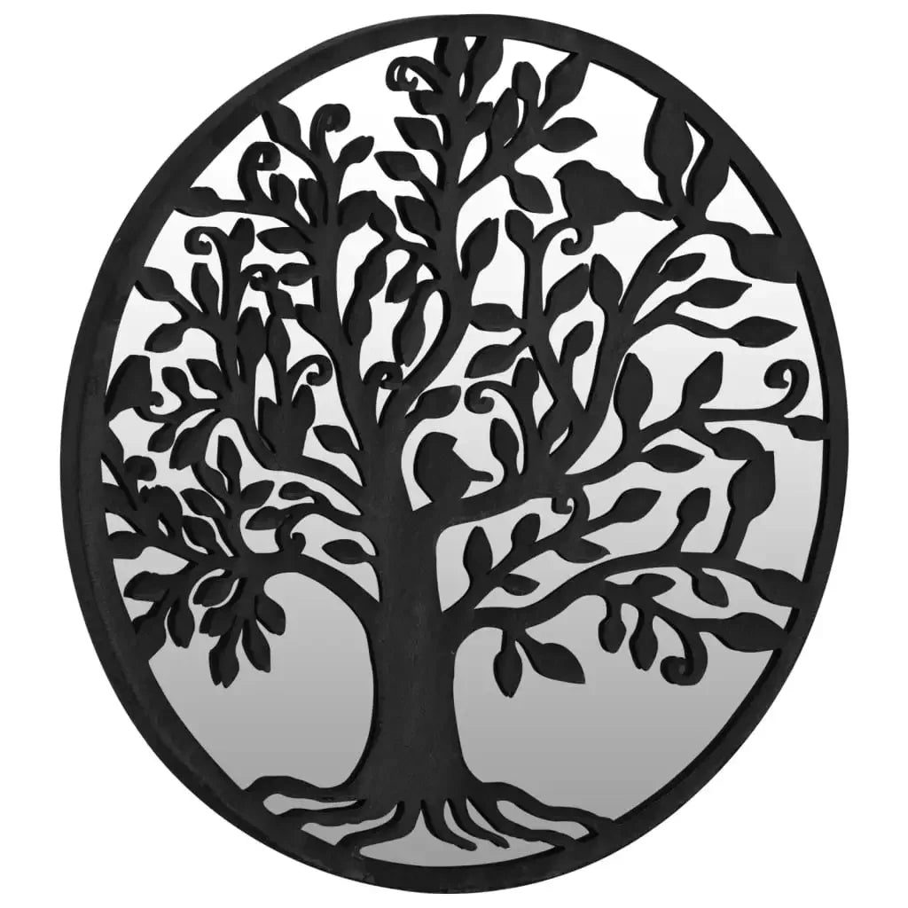 60x60 cm black mirror iron for indoor use, home decoration wall decal living room decoration - vue 3 sur 7