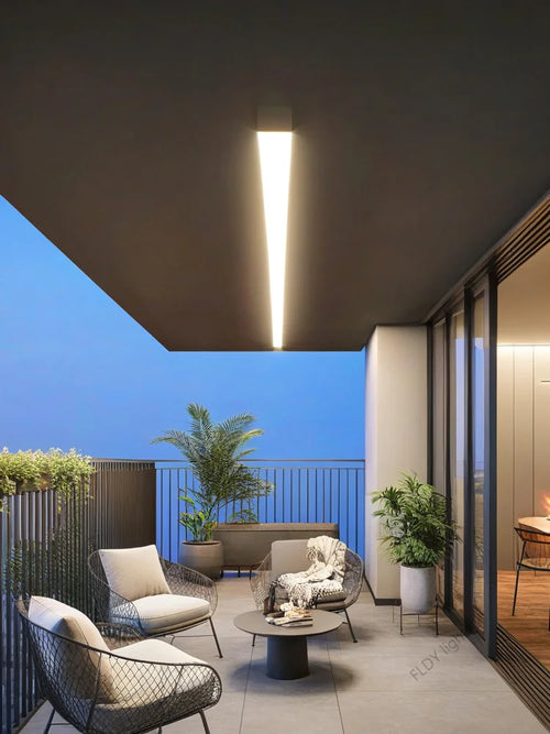 applique murale led moderne étanche pour extérieur jardin - vue 4 sur 8