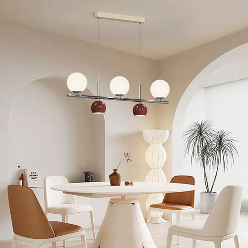 Suspension LED ronde lustre table - vue 4 sur 15