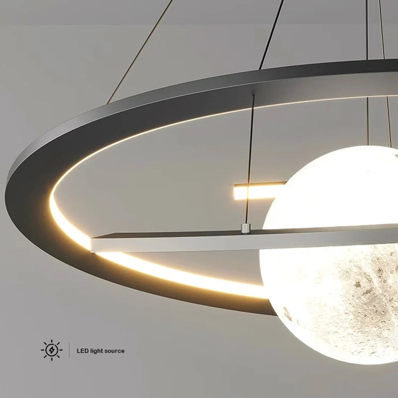 lustre Salle à manger moderne éclairage intérieur led - vue 4 sur 6