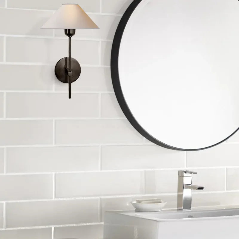 applique nordique en cuivre avec lumière de luxe moderne - vue 4 sur 6