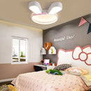Moderner LED-Kronleuchter Hase für Kinder Zimmerdekoration