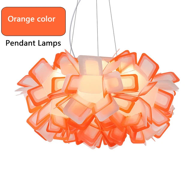 Pendelleuchte Blume Design Italien LED Acryl für Wohnzimmer Schlafzimmer